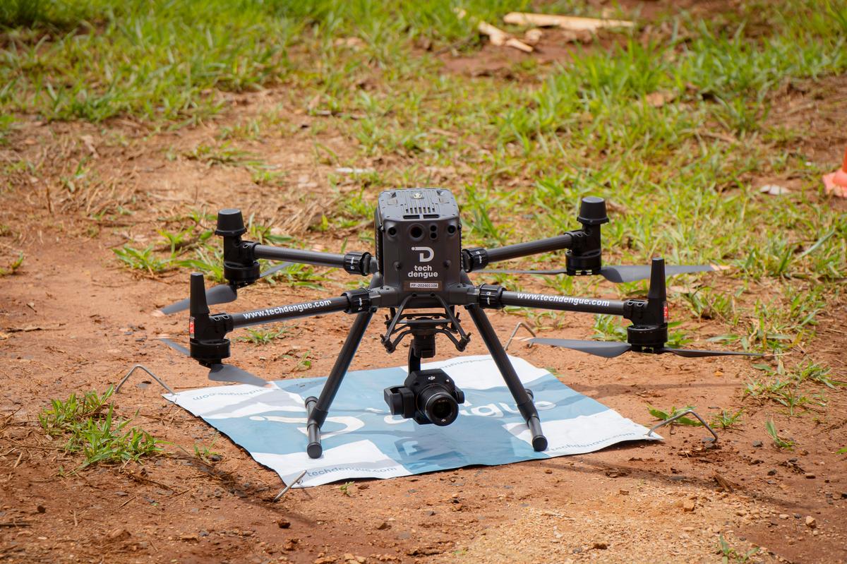 O drone fará mapeamento aéreo detalhado de uma área de 404,50 hectares (Foto: Divulgação PMU)
