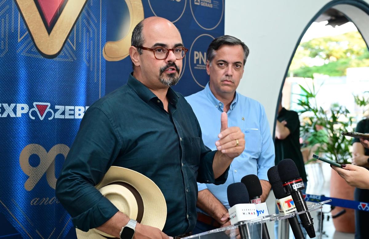 Vice-governador concedeu entrevista coletiva à imprensa no palanque oficial da ABCZ no Parque Fernando Costa (Foto/André Santos)