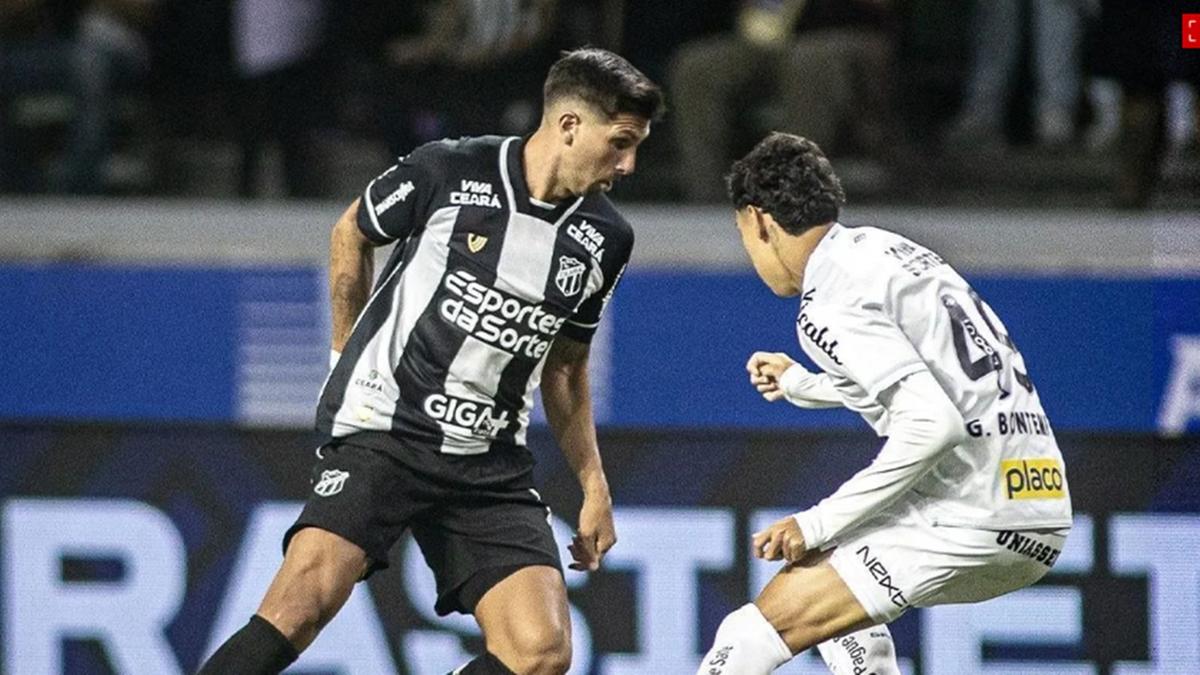 Encerrando a oitava rodada do Brasileirão, o Santos permanece na zona da degola do Brasileirão (Foto/Ceará/Divulgação)