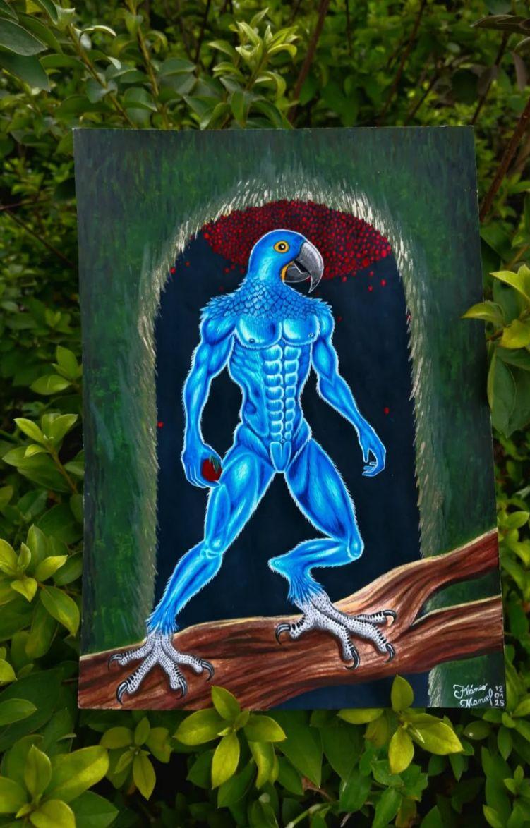 Pintura assinada pelo multitalentoso artista plástico de Uberaba (Foto/Divulgação)