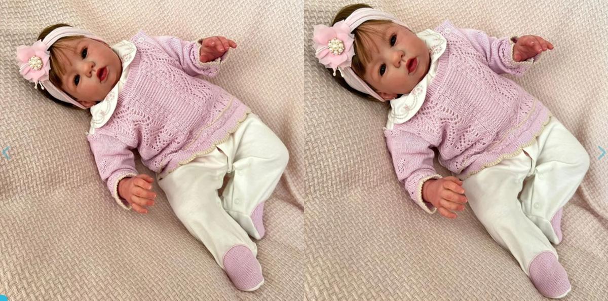 A polêmica dos bebês reborn chegou ao Congresso e gerou um projeto de lei. A proposta prevê multa para quem tentar obter benefícios com as bonecas (Foto: Reprodução Amazon)
