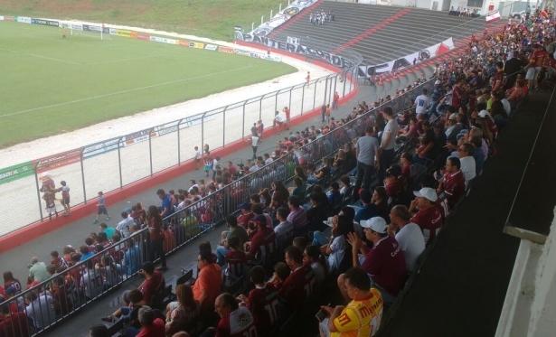 No Estádio Pedro Alves do Nascimento em Patrocínio, o USC conheceu sua segunda derrota no Módulo II (Foto/Reprodução)