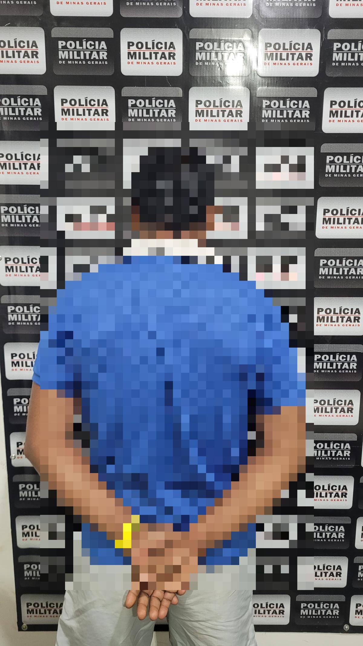 O suspeito foi identificado por um policial militar de folga. (Foto/Divulgação)