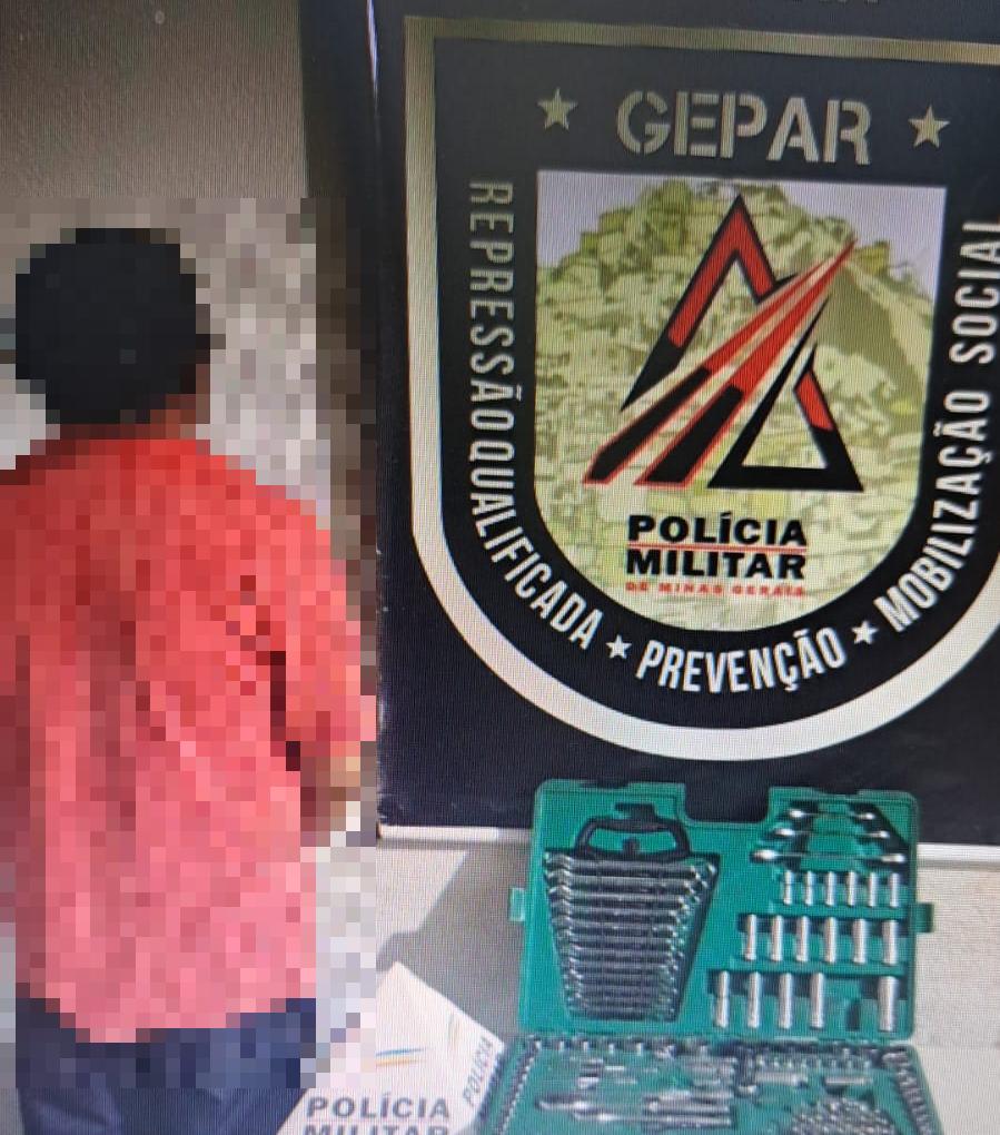 O receptador foi preso em flagrante. (Foto/Divulgação)