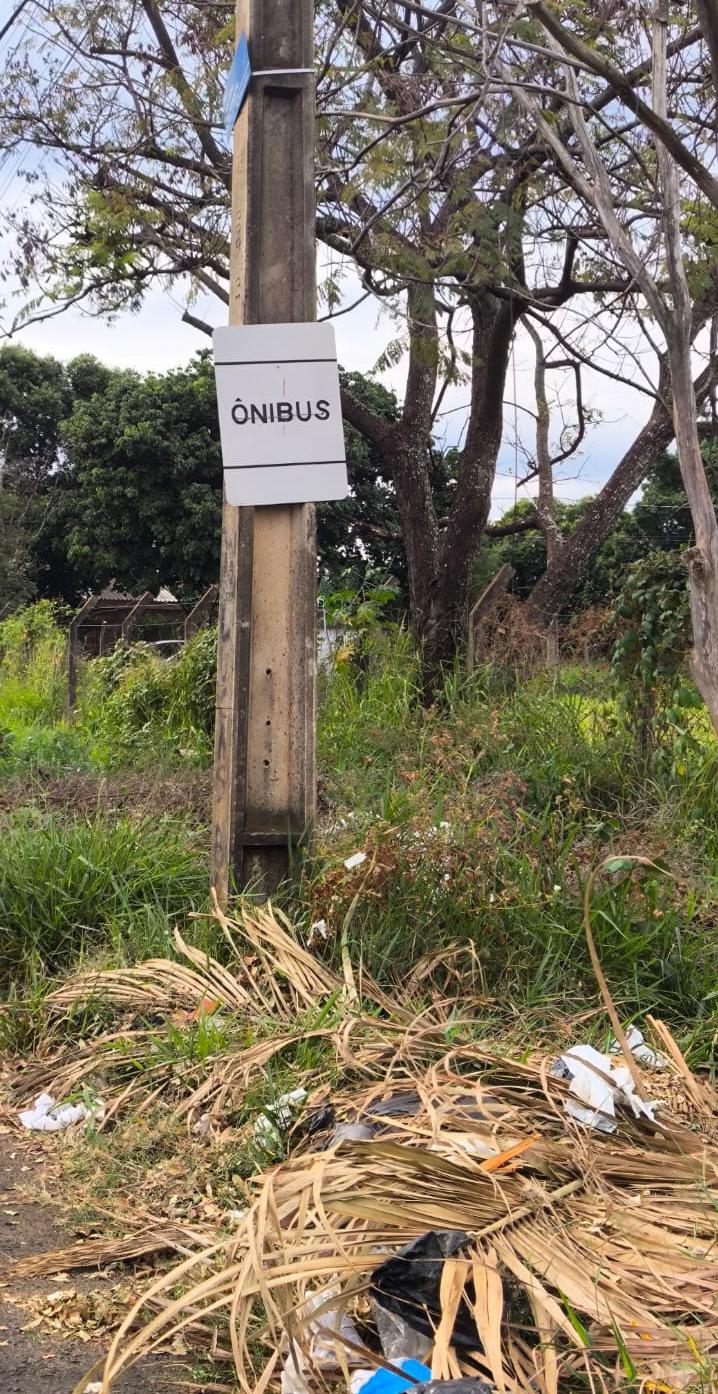 Prefeitura de Uberaba informou que o ponto está desativado e que a placa de sinalização será removida (Foto/Marcos Machado)