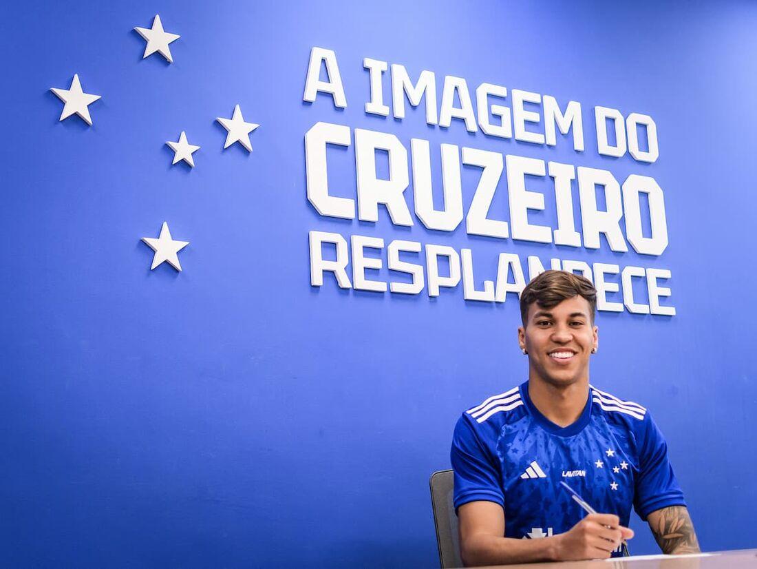 Kaio Jorge marcou dois gols para o Cruzeiro ontem contra o Palmeiras (Foto/Gustavo Aleixo)