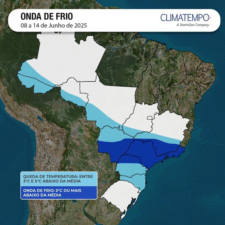 Apesar da onda de frio, a menor temperatura prevista para Uberaba é de 14ºC, no dia 12 de junho (Dia dos Namorados) (Foto/Reprodução)