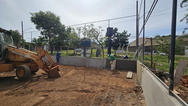 De acordo com a Sesurb, os próximos passos incluem a instalação da grama sintética, além da finalização do cercamento e dos detalhes de acabamento (Foto/Divulgação)