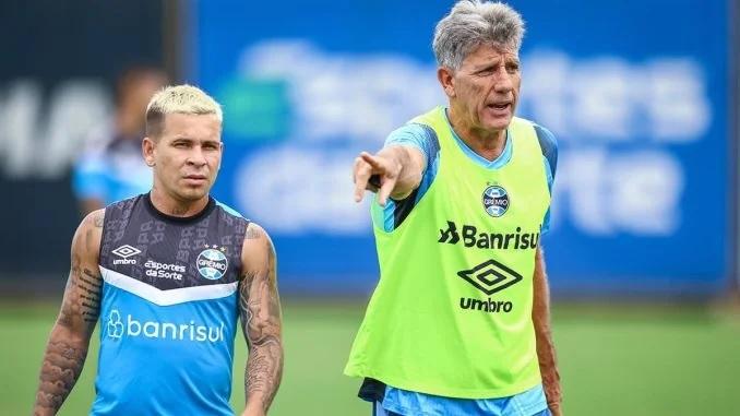 Soteldo estava no Santos e virou alvo de Renato Gaúcho, com o qual se destacou no Grêmio (Foto/Lucas Uebel/GFPA)