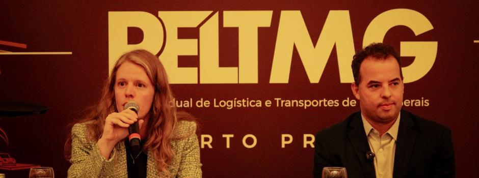 O Plano Estadual de Logística e Transportes foi apresentado pela diretora-presidente da Codemge, Luísa Barreto, e pelo secretário de Infraestrutura, Mobilidade e Parcerias, Pedro Bruno (Foto/Divulgação)