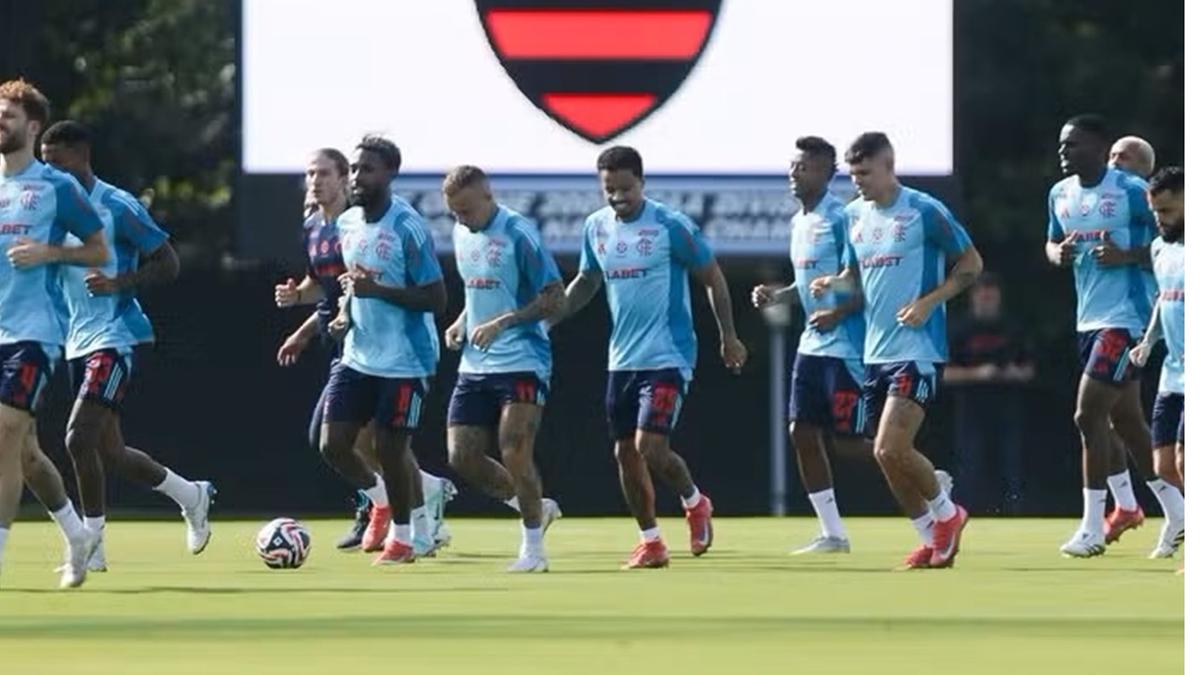 Flamengo realizou ontem o último treino em Atlantic City para o jogo de hoje (Foto/Gilvan de Souza/CRF)