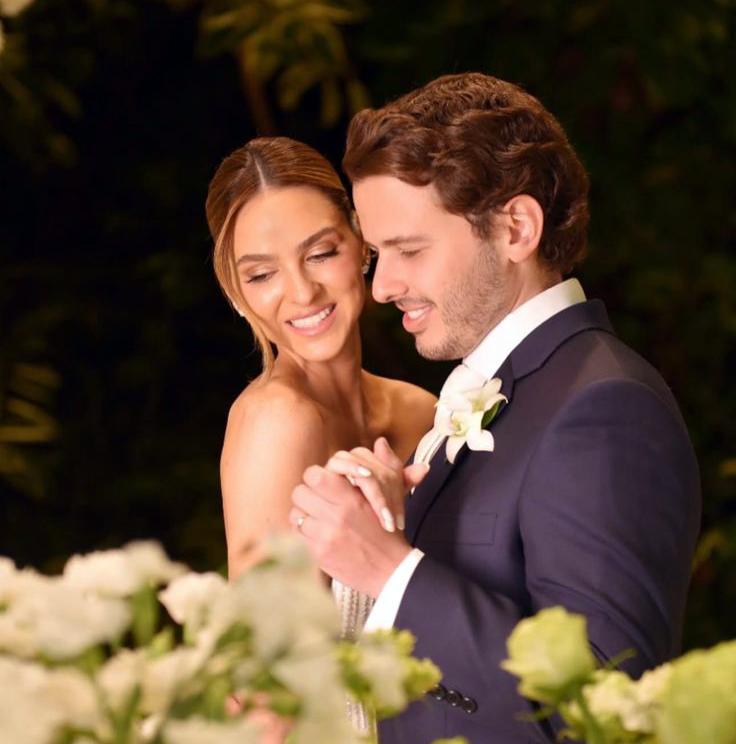 Gabriel Mattar e Gabriela Dalafini foram os belos noivos do fim de semana, e levou centena de Uberabenses para a capital Goiana, para celebrar o amor em um casamento dos sonhos (Foto/arquivo pessoal)