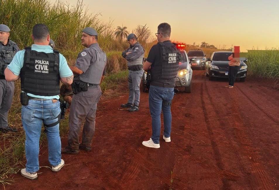 Polícia Civil em Conceição das Alagoas recupera caminhão e carga roubados, prende suspeito e procura por motorista (Foto/Divulgação)