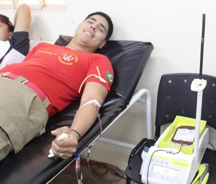 Além da iniciativa dos bombeiros, o Hemocentro segue com a campanha Junho Vermelho, que busca ampliar o número de doadores voluntários (Foto/Reprodução)