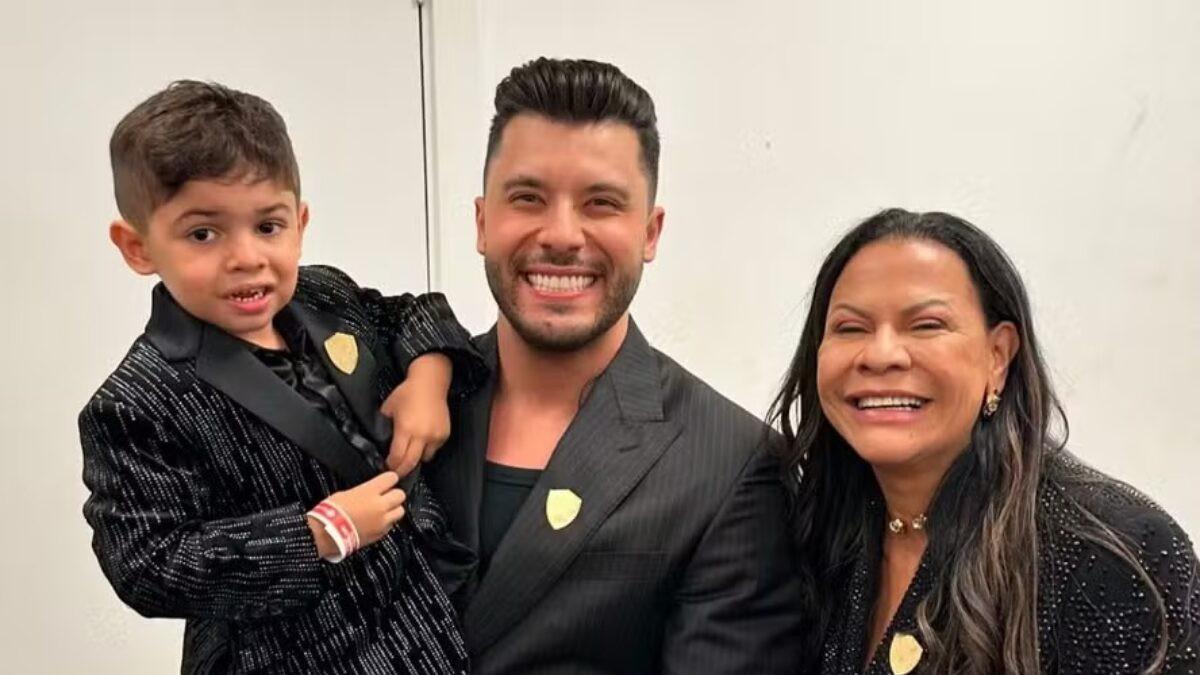 Murilo Huff e Dona Ruth com Leo (Foto/Reprodução/Instagram)