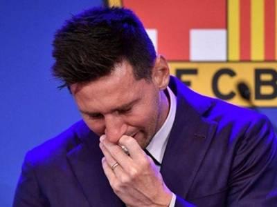 Lágrimas e muita emoção quando Messi se despediu do Barcelona em 2021 (Foto/Arquivo)