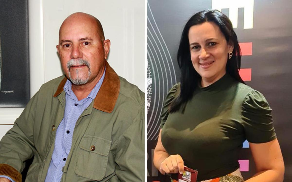 Secretário de Meio Ambiente, Edno da Silveira, e a superintendente de Bem-Estar Animal, Regiane Dutra (Fotos/Divulgação)