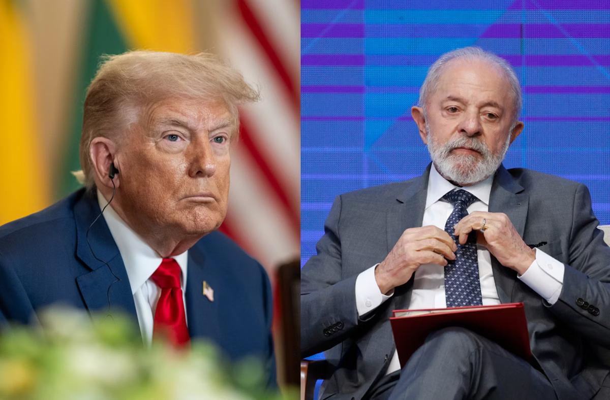 Durante os anos de 2023 e 2024, com Joe Biden na Casa Branca, Lula buscou restaurar uma relação mais estável e institucional. Contudo, a volta de Trump ao poder rapidamente anulou essas tentativas (Foto/Montagem/Reprodução)