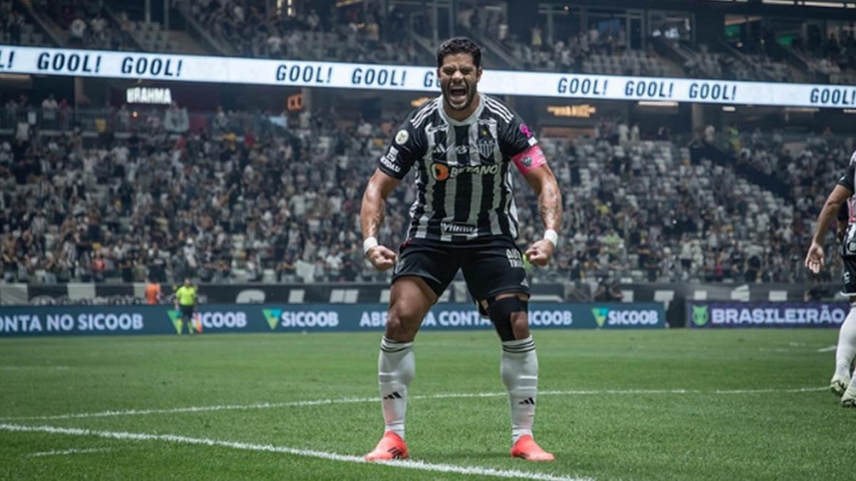 Galo contou com gol de Hulk de pênalti para abrir vantagem, e agora joga por um empate em Belo Horizonte (Foto/Pedro Souza/CAM)
