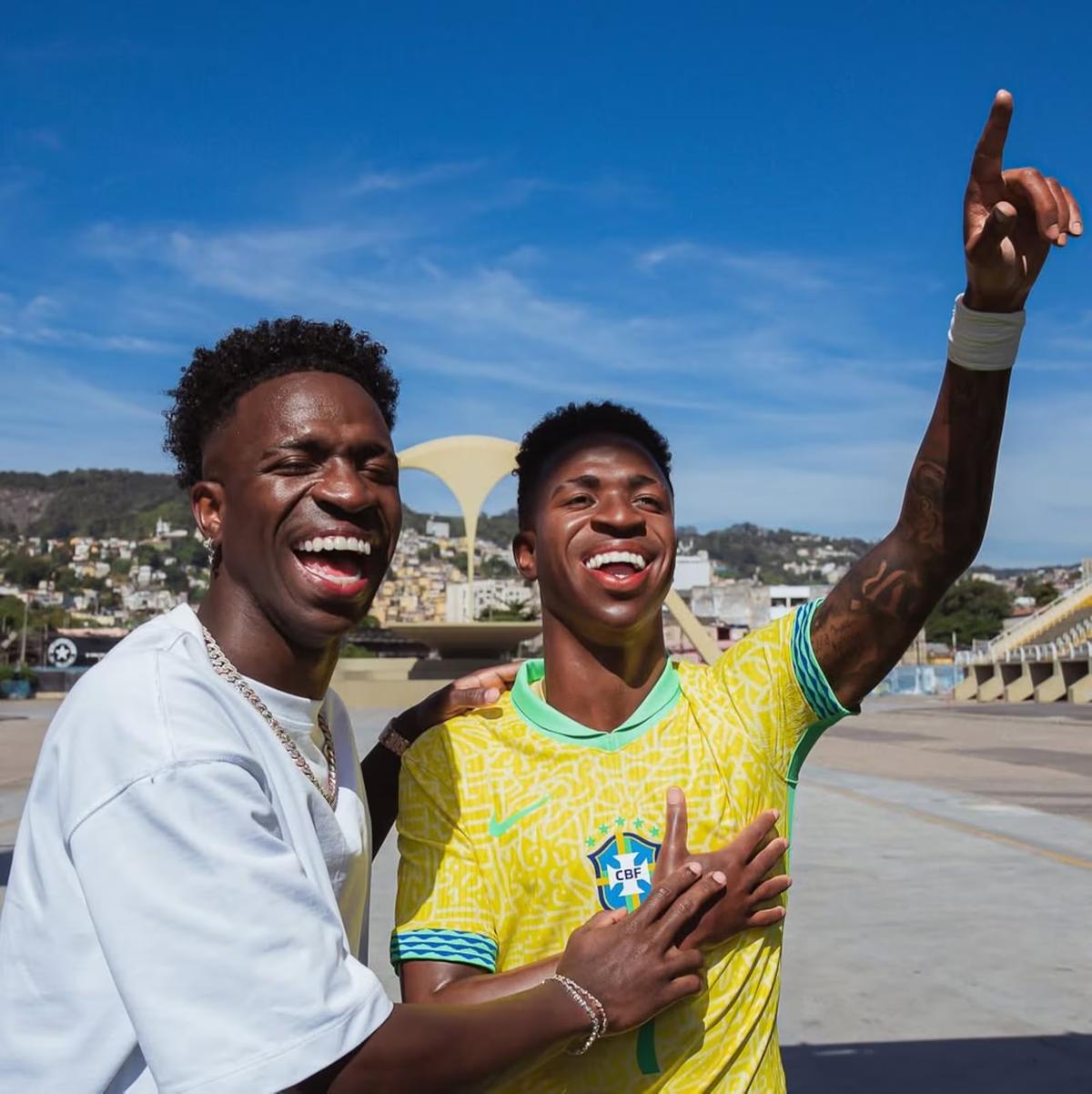 "Está muito parecido. Nunca imaginei chegar até aqui, nunca sonhei com isso”, disse Vini Jr. (Foto/Redes Sociais/Vini Jr)