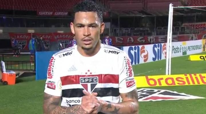 Luciano foi o nome do jogo ao marcar os dois gols tricolores (Foto/Divulgação São Paulo)