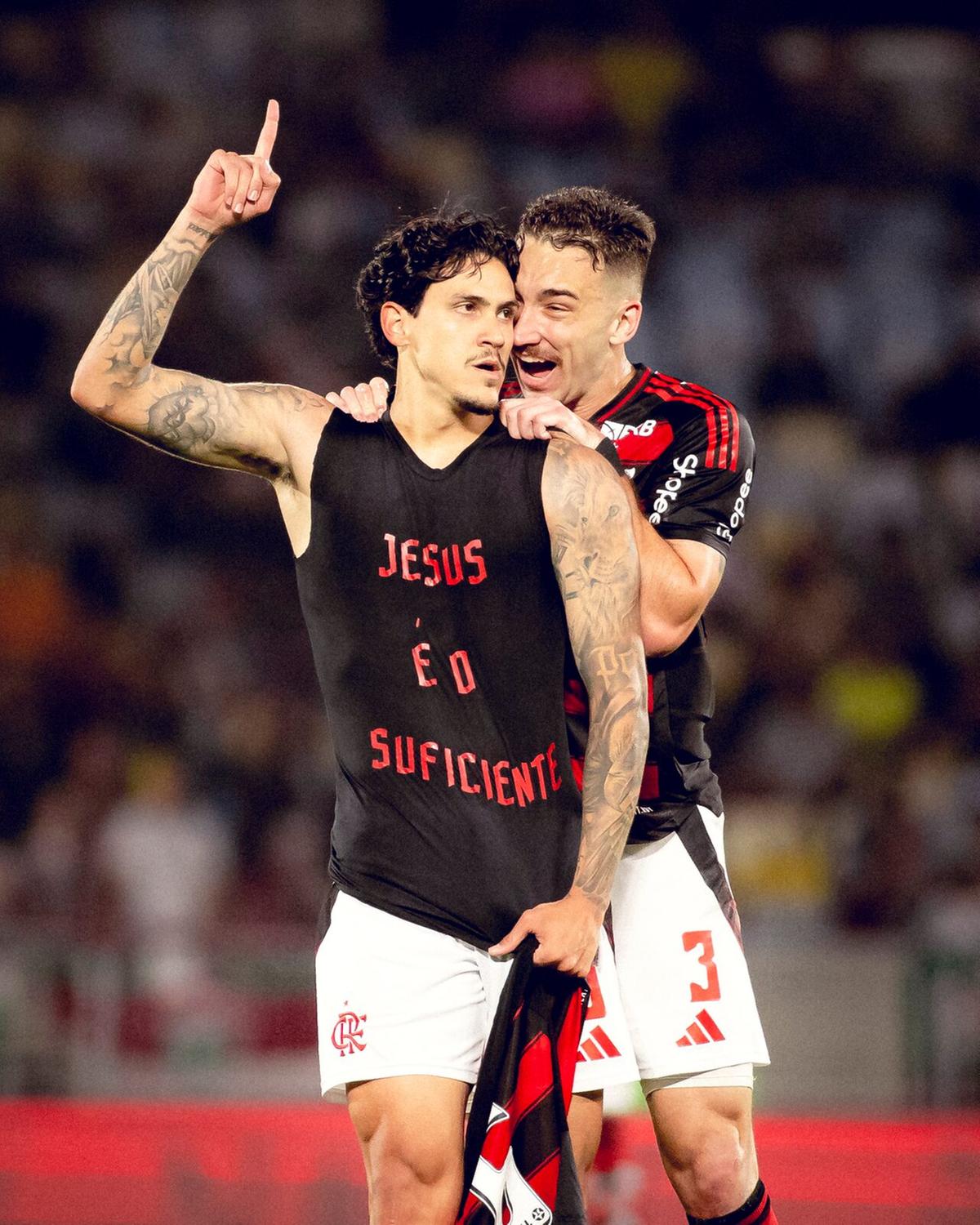 Pedro está de volta! Afastado das últimas partidas, retornou neste domingo decidindo o jogo a favor do Flamengo (Foto/Adriano Fontes/CRF)