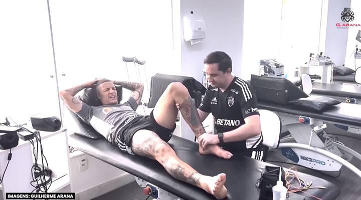 O problema em Arana foi identificado após o jogo conta o Palmeiras (Foto/TV Gazeta)
