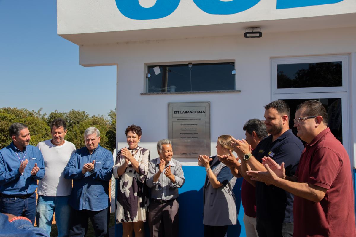Codau realizou ontem ato de inauguração da Estação de Tratamento de Esgoto compacta do bairro Laranjeiras (Foto/Divulgação)