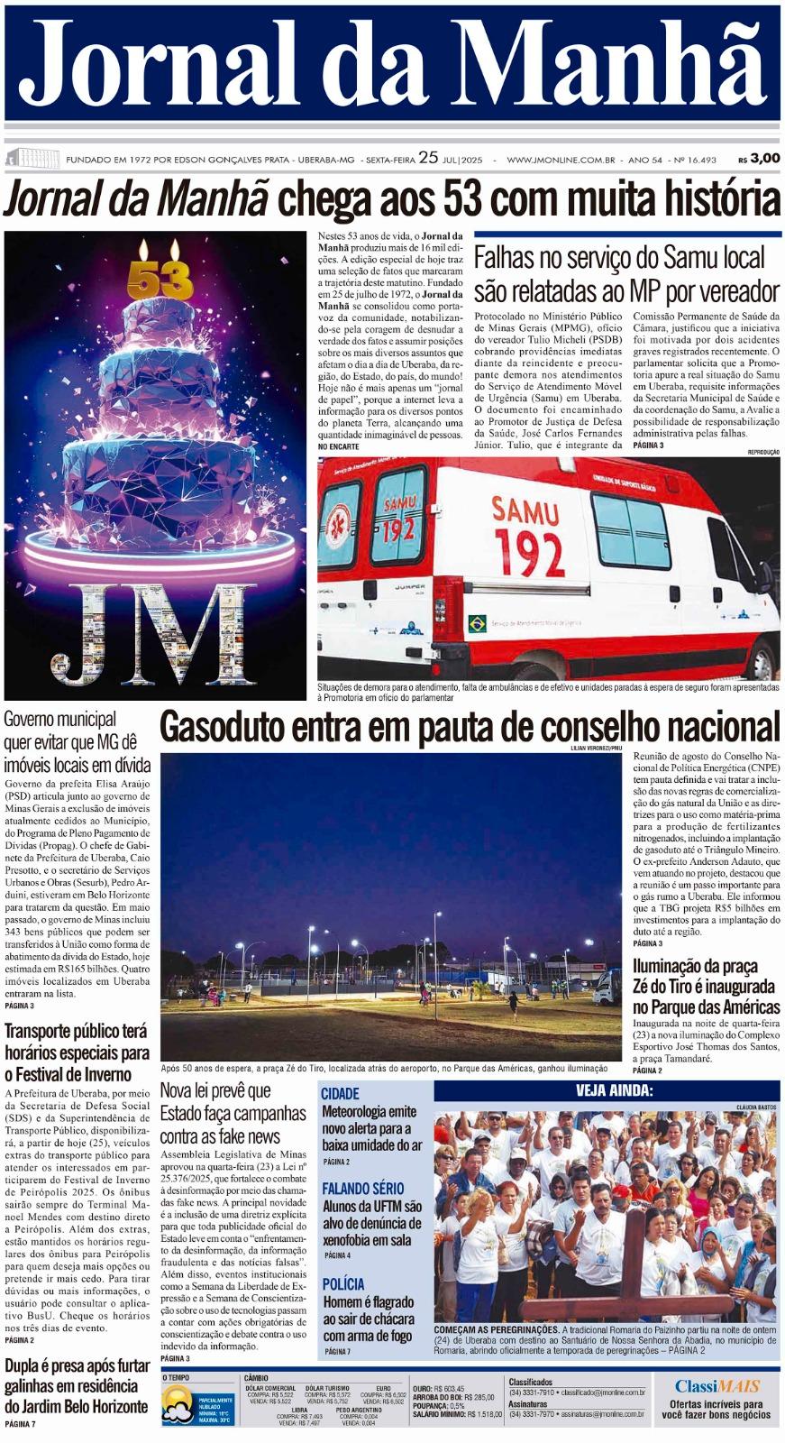 Edição do dia 25/07/2025