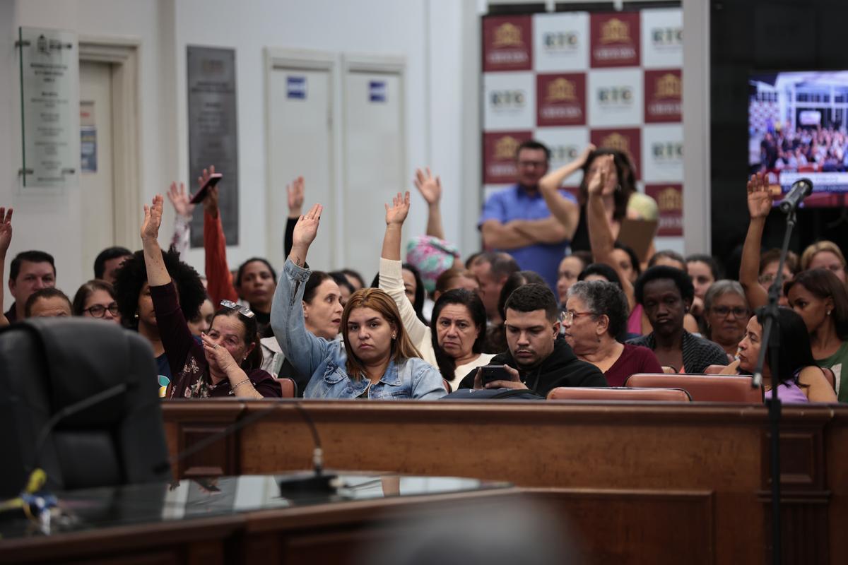 No fim de junho, a categoria cobrou a revisão do Plano de Carreira em audiência pública na Câmara, quando ficou acertada a formação da comissão  (Foto/Divulgação)