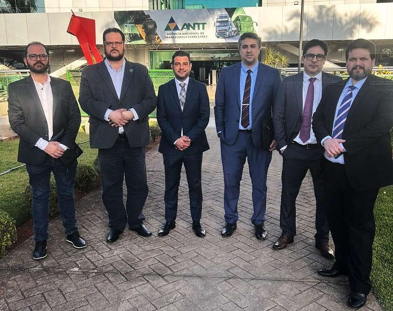 No último dia 24 de julho, o vereador Marcos Jammal e representantes da Prefeitura e do Sindicato Rural estiveram na ANTT para tratarem do assunto (Foto/Divulgação)