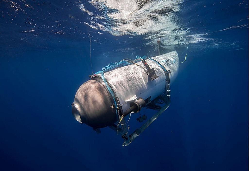 Submarino Titan desapareceu no dia 18 de junho e a Guarda Costeira anunciou na quinta-feira (22) que as cinco pessoas a bordo morreram depois que o navio sofreu uma implosão catastrófica (Foto/Handout/OceanGate Expeditions/AFP)