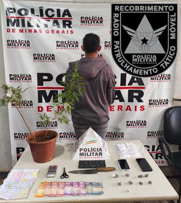 Aos militares, o suspeito admitiu que havia mais drogas na casa e autorizou a entrada da equipe. (Foto/Divulgação)