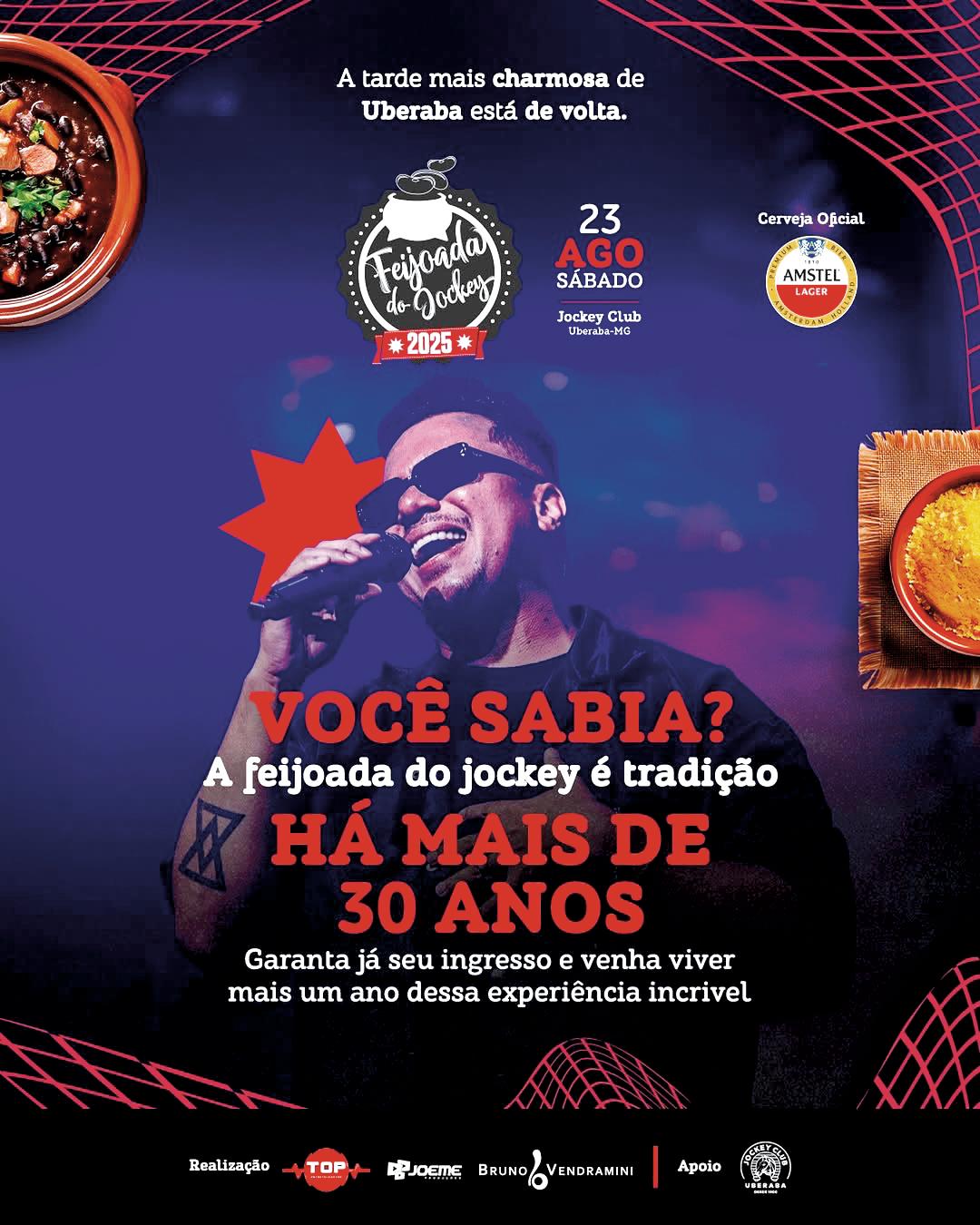 Falta pouco! A Feijoada do Jockey acontecerá dia 23 de agosto (Foto/Reprodução)