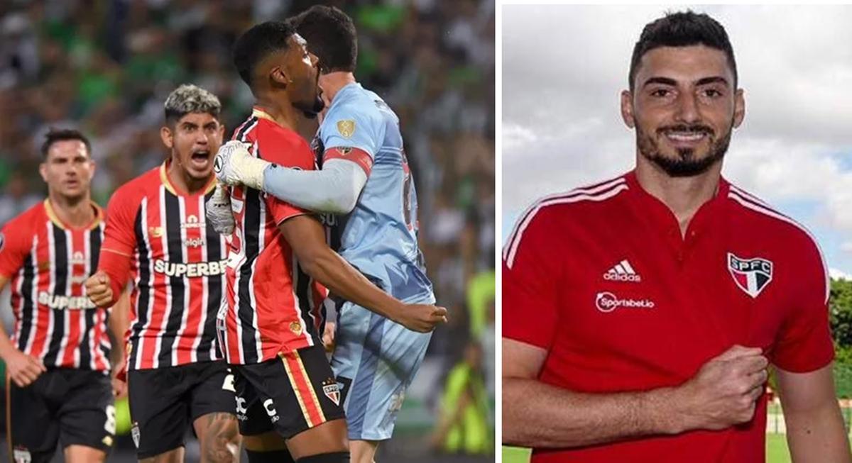 Raphael garantiu 0 a 0 em Medellíne deixou a decisão para o Morumbi (Foto/Montagem)