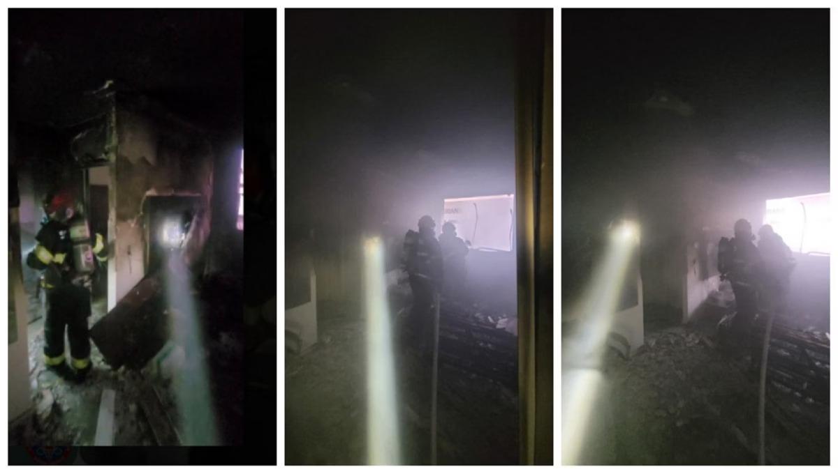 Mulher ficou com mais de 60% do corpo queimado após incêndio atingir apartamento em Uberlândia (Foto/Divulgação/Corpo de Bombeiros)