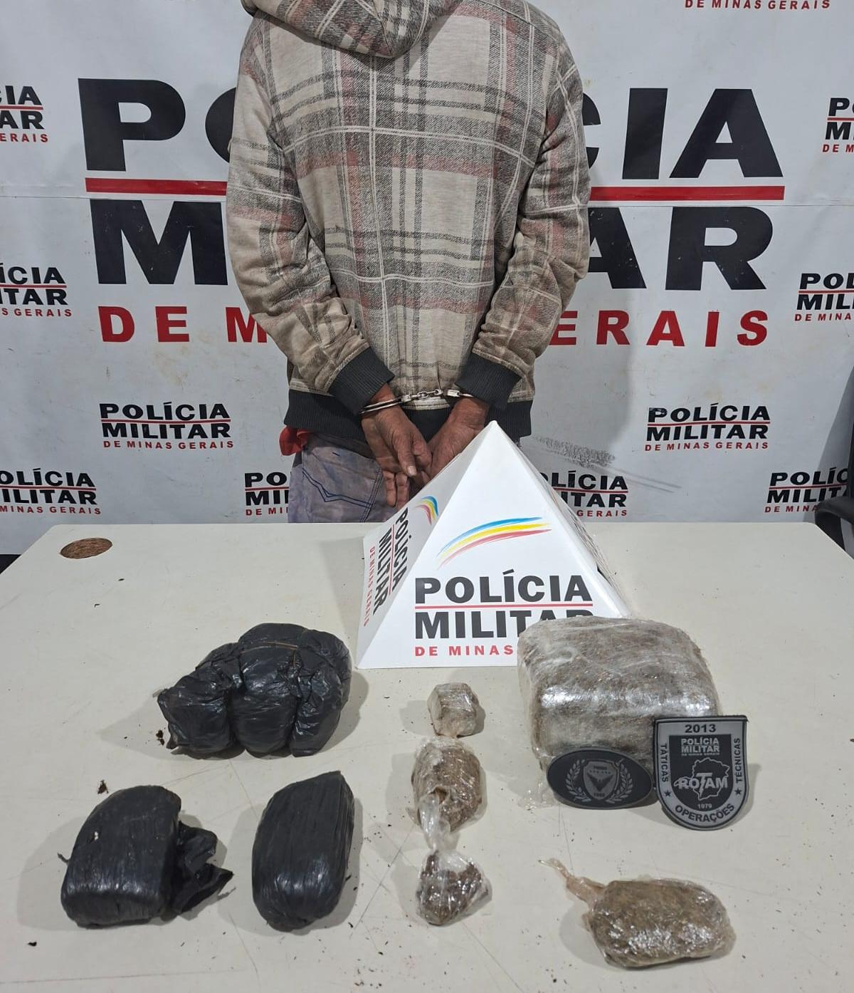 No total, a droga apreendida pesou aproximadamente 1,5 kg. (Foto/Divulgação)