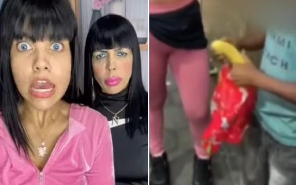 Influenciadoras que deram banana e macaco para crianças negras e gravaram conteúdo são condenadas a 12 anos de prisão (Foto/REPRODUÇÃO/REDES SOCIAIS)