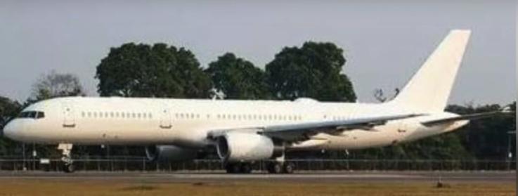 O C-32B é uma versão militar do Boeing 757-200 e costuma ser empregado em missões de transporte de autoridades de alto escalão dos Estados Unidos (Foto/Reprodução)