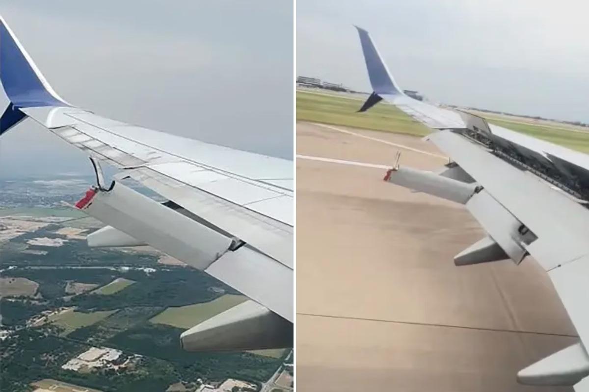 Os flaps são componentes essenciais para operações de decolagem e pouso das aeronaves (Foto/Reprodução/Redes Sociais)