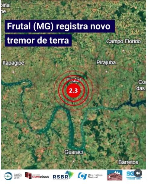 Apesar de não ter sido sentido pela população, o tremor chama atenção por fazer parte de uma sequência sísmica que já dura quatro dias consecutivos em Minas (Foto/Divulgação/Rede Sismografica Brasileira)