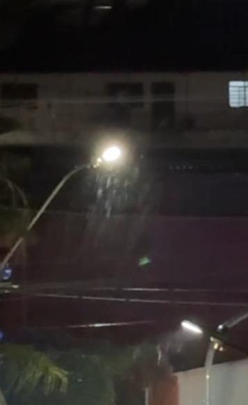 Chuvisco foi visto em alguns bairros da cidade (Foto/Divulgação)