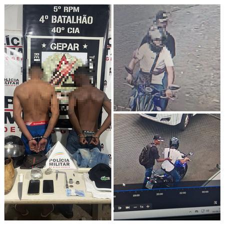 A dupla agia no tráfico de entorpecentes e utilizava a motocicleta roubada como meio para praticar crimes (Foto/Divulgação)