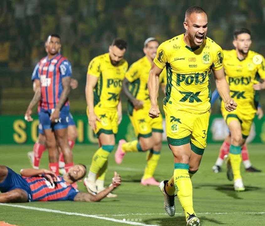 Mirassol, a surpresa boa do Brasileirão, não tomou conhecimento do Bahia (Foto/JP Pinheiro/Agência Mirassol)
