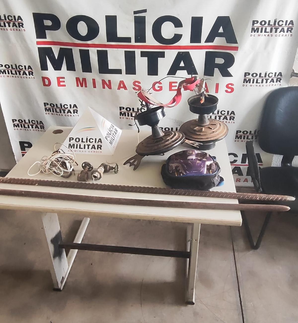 O suspeito confessou o crime e relatou que furtava os materiais para vendê-los e sustentar seu vício em drogas. (Foto/Divulgação)