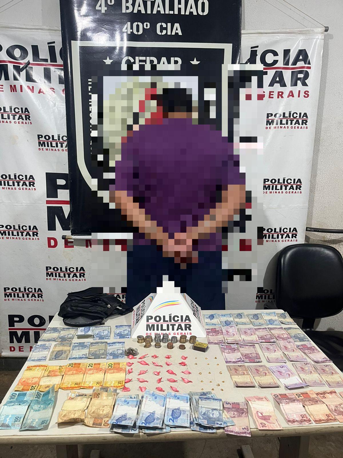 O indivíduo foi abordado durante patrulhamento policial. (Foto/Divulgação)