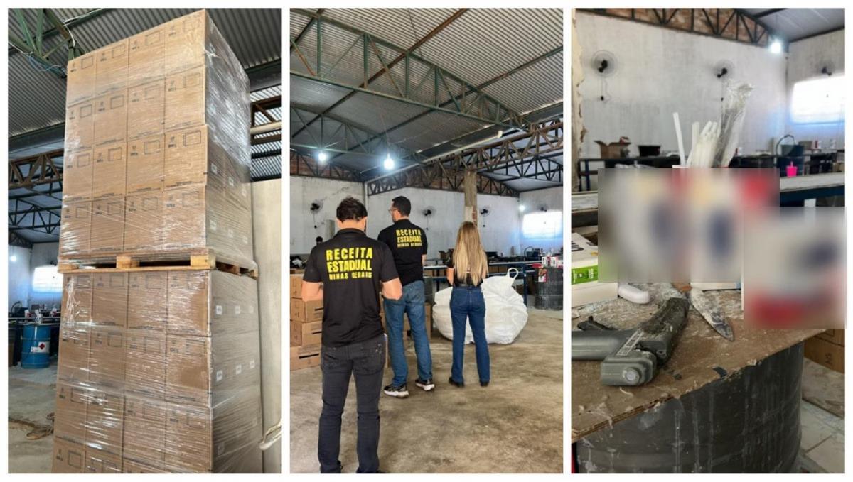 Nesta sexta, 55 toneladas de sabão em pó falso foram apreendidos (Foto/Divulgação/Receita Estadual)