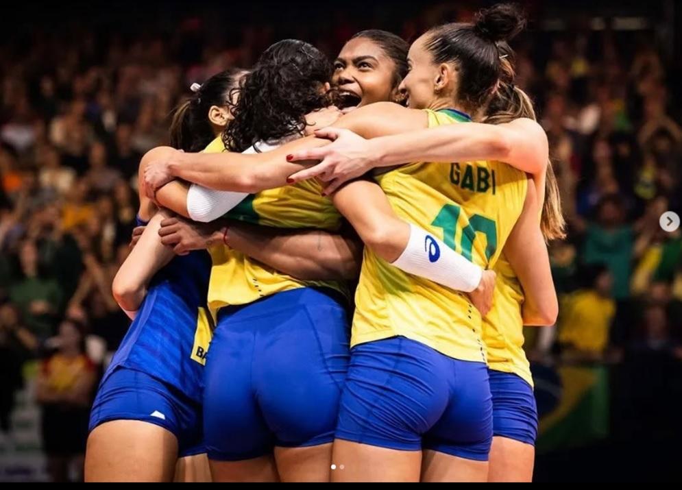 O Brasil jogou muito e não se intimidou diante do histórico da adversária. (Foto/Instagram)