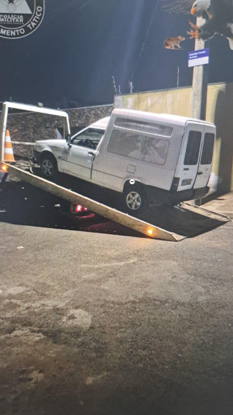 Gepmor localizou veículo clonado no bairro Guilherme Borges, em Uberaba (Foto/Divulgação)