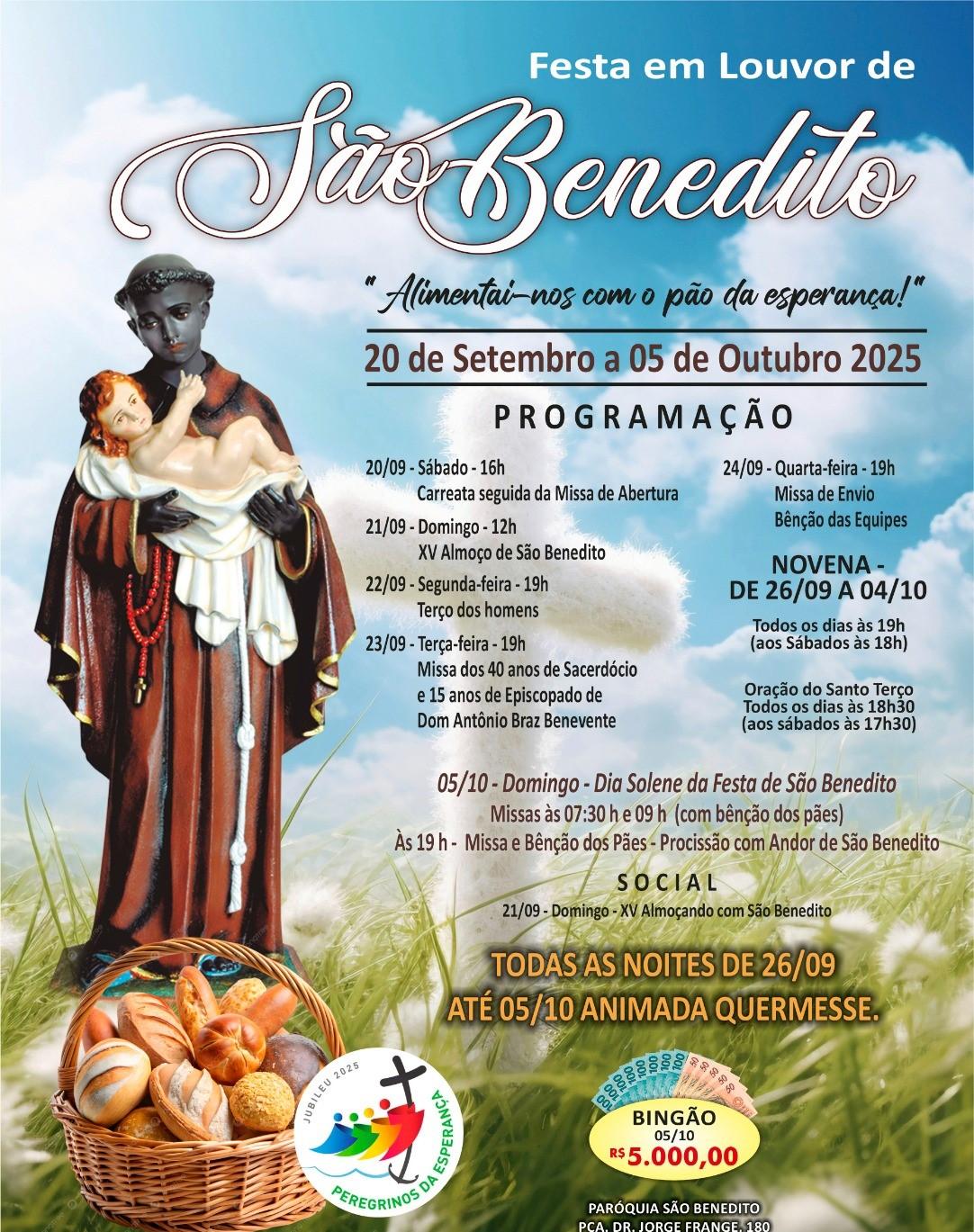 (Foto/Pascom/Paróquia São Benedito)